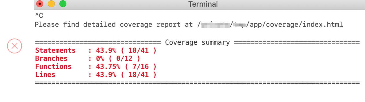 Incorrect code coverage